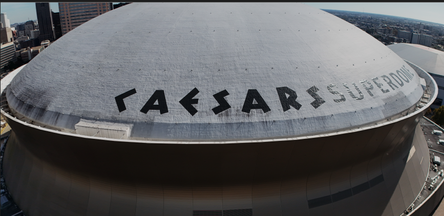 Superdome Drone Cleaning
